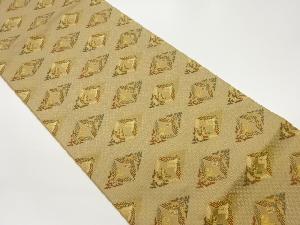 向かい鳳凰模様織出し袋帯